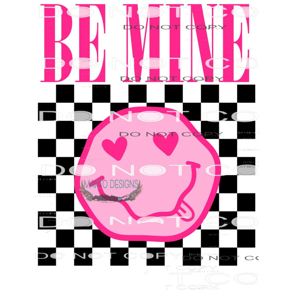 Be Mine Smiley #8878 Sublimation transfers - Heat Transfer