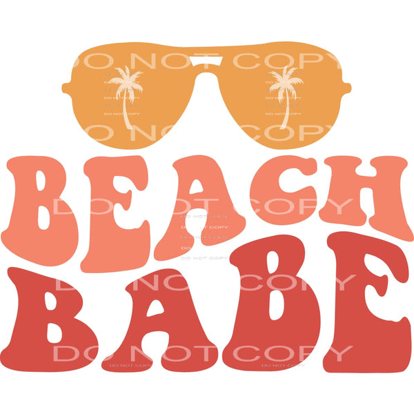 Beach Babe #5091 Sublimation transfers - Heat Transfer