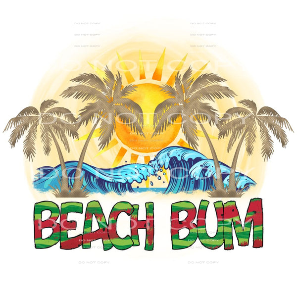 Beach bum # 420 Sublimation transfers - Heat Transfer