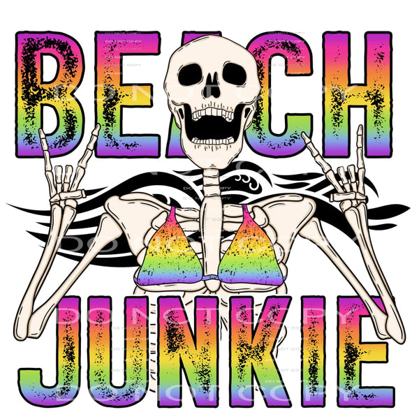 Beach Junkie #5939 Sublimation transfers - Heat Transfer