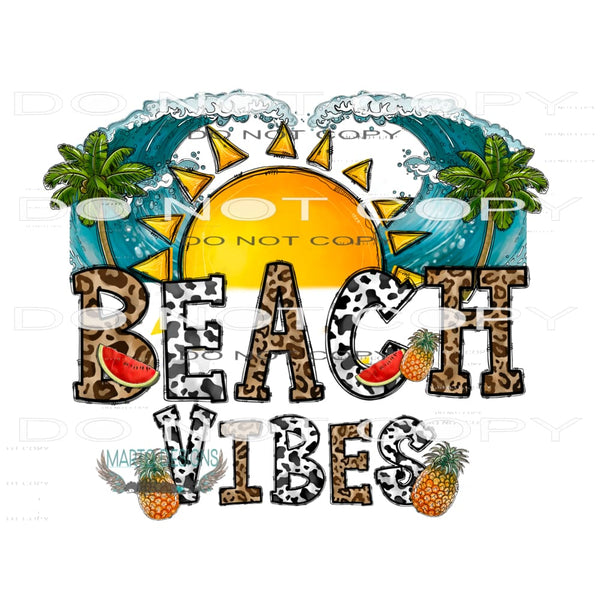 Beach Vibes #10459 Sublimation transfers - Heat Transfer