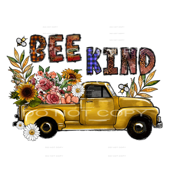 Bee kind # 575 Sublimation transfers - Heat Transfer Graphic