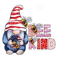 Bee kind Gnomes # 241 Sublimation transfers - Heat Transfer