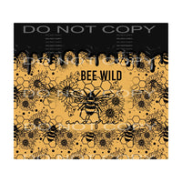 Bee wild and free # 876 - Heat Transfer Graphic Tee -
