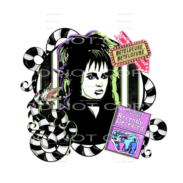 Beetlejuice #5870 Sublimation transfers - Heat Transfer