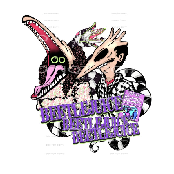 Beetlejuice #5871 Sublimation transfers - Heat Transfer