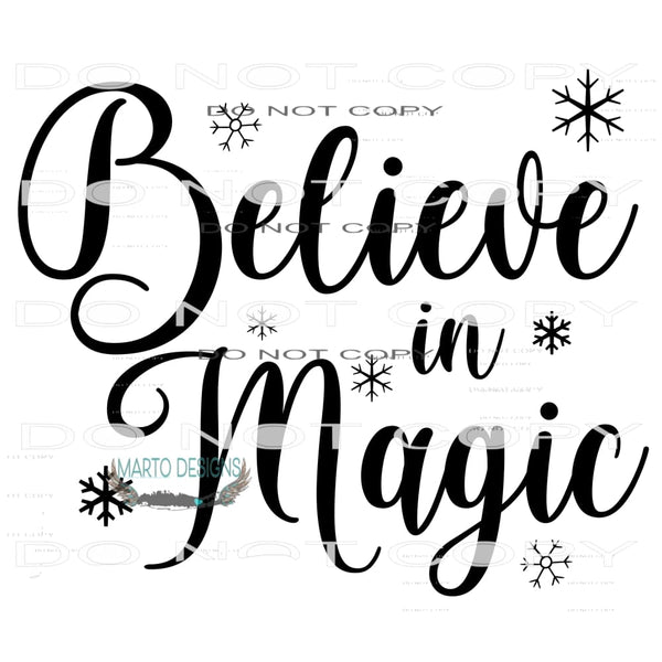 Believe In Magic #11178 Sublimation transfers - Heat
