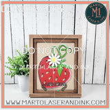 Berry Sweet Trio Frame # 023 Wood Laser Blank | DIY Craft