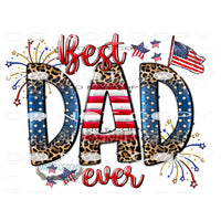 Best Dad Ever #10933 Sublimation transfer - Heat Transfer