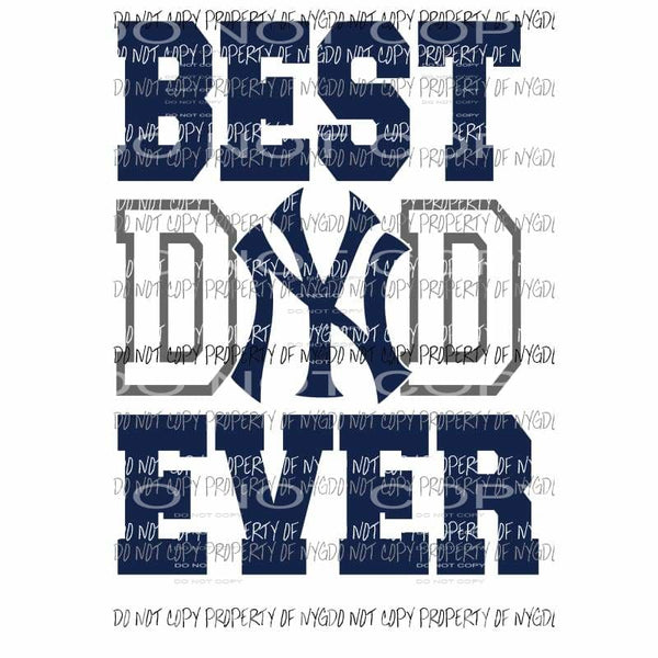 Best Dad Ever Boston New York Yankees # 2 Sublimation transfers Heat Transfer
