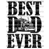 Best Dad Ever Trucker Sublimation transfers Heat Transfer