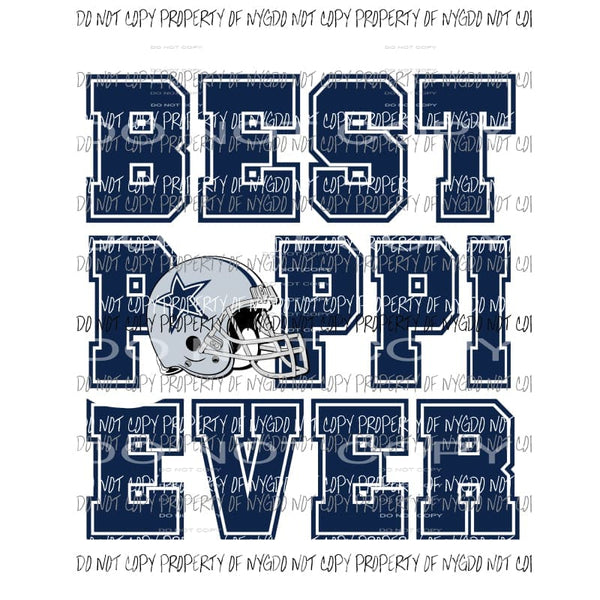 Best Poppi Ever Cowboys helmet Sublimation transfers Heat Transfer