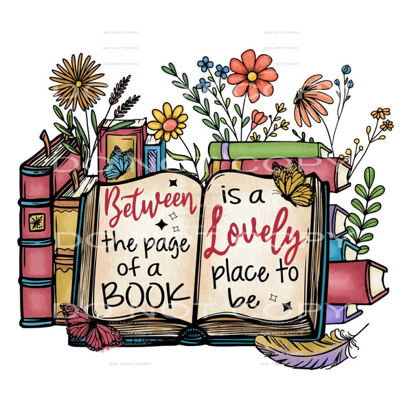 Between The Pages Of The Book #5465 Sublimation transfers -