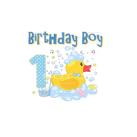Birthday Boy Duck Sublimation transfers - Heat Transfer