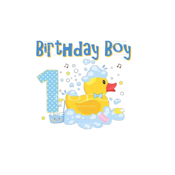 Birthday Boy Duck Sublimation transfers - Heat Transfer