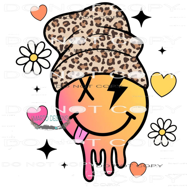 Bit Of A Mess Smiley #7755 Sublimation transfer - Heat