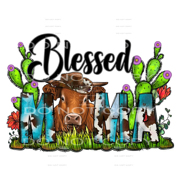 Blessed mama # 601 Sublimation transfers - Heat Transfer