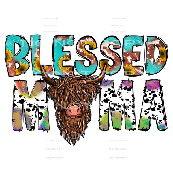 Blessed mama # 630 Sublimation transfers - Heat Transfer