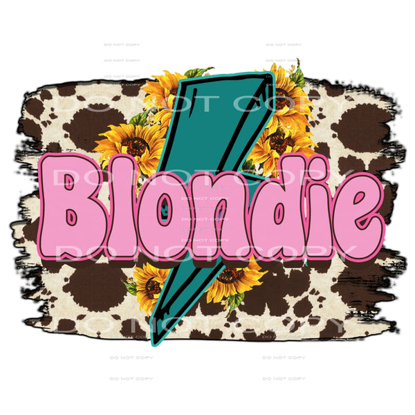 Blondie # 631 Sublimation transfers - Heat Transfer Graphic