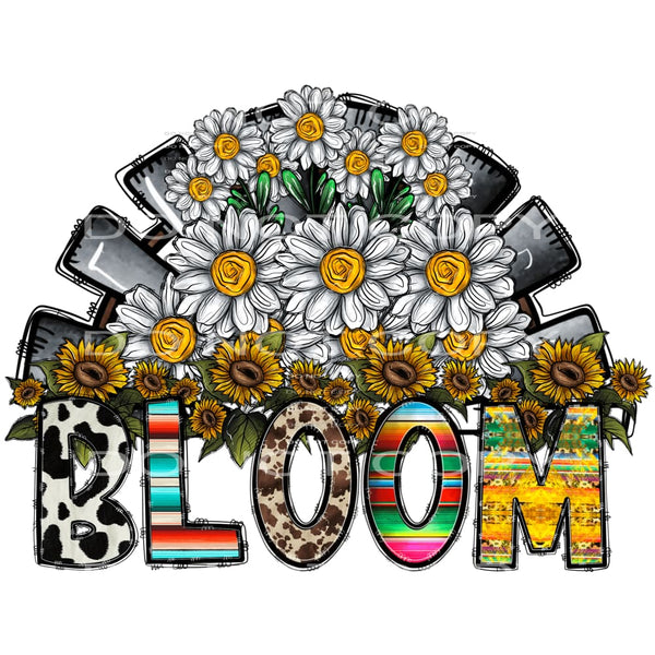 Bloom # 684 Sublimation transfers - Heat Transfer Graphic