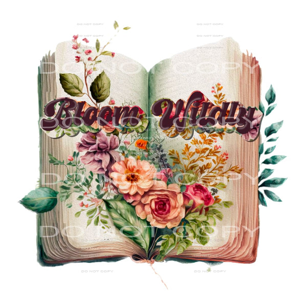 Bloom wildly # 789 Sublimation transfers - Heat Transfer