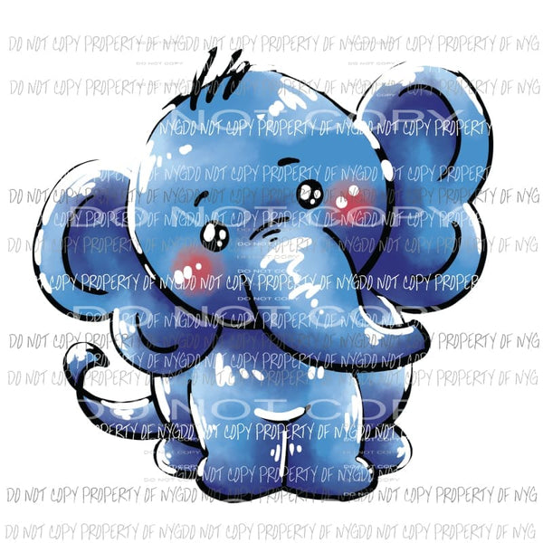 Blue Elephant Sublimation transfers Heat Transfer