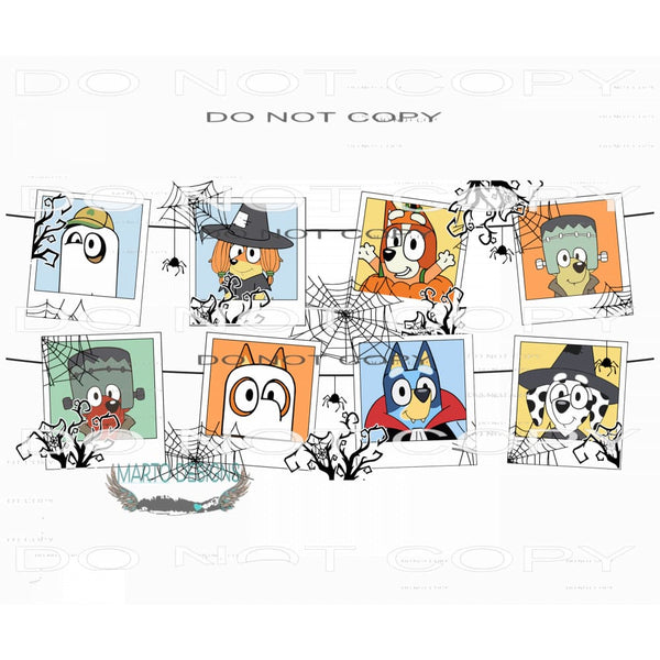 Bluey Trick Or Treat #7614 Sublimation transfers - Heat