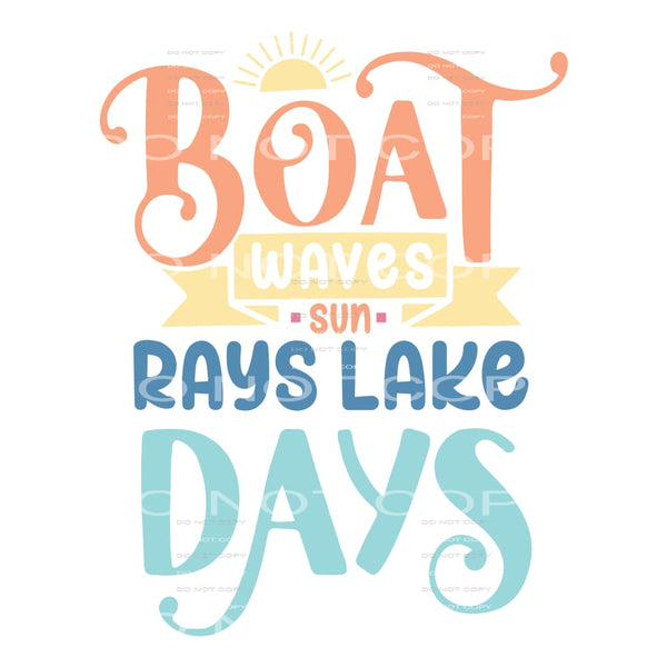 Boat waves sun # 242 Sublimation transfers - Heat Transfer