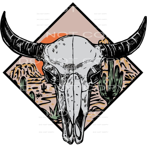 Boho skull # 530 Sublimation transfers - Heat Transfer