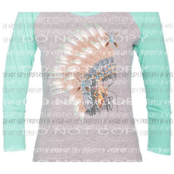 BOHO Woman headdress head dress sublimation transfer Heat Transfer