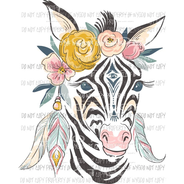 boho zebra Sublimation transfers Heat Transfer