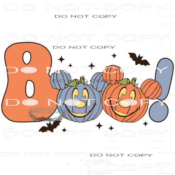 Boo! #6192 Sublimation transfers - Heat Transfer Graphic Tee