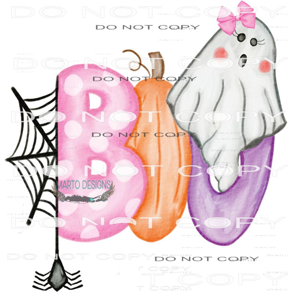 BOO! #7256 Sublimation transfers - Heat Transfer Graphic Tee