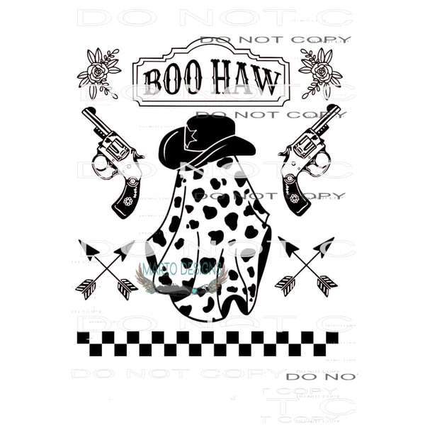 Boo Haw #6332 Sublimation transfers - Heat Transfer Graphic