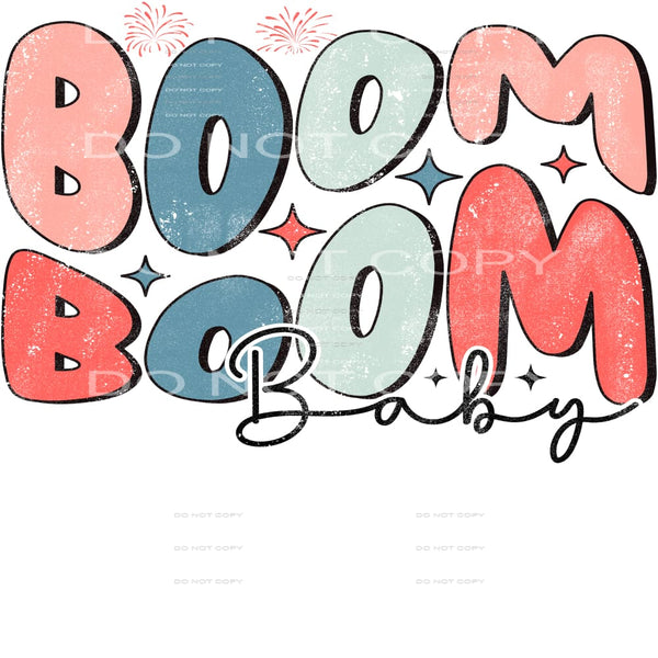 Boom Boom Baby #4979 Sublimation transfers - Heat Transfer