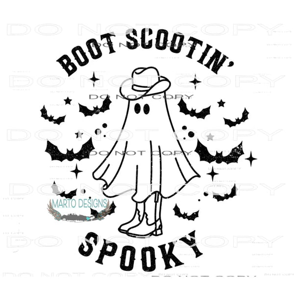 Boot Scootin Spooky #6468 Sublimation transfers - Heat