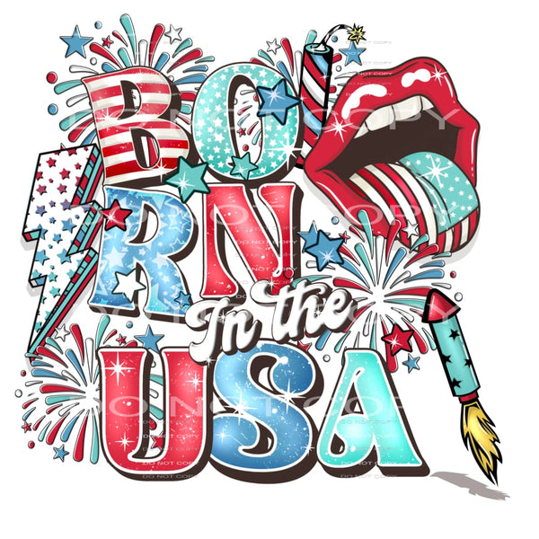 Born in the USA America # 99221 Sublimation transfers - Heat