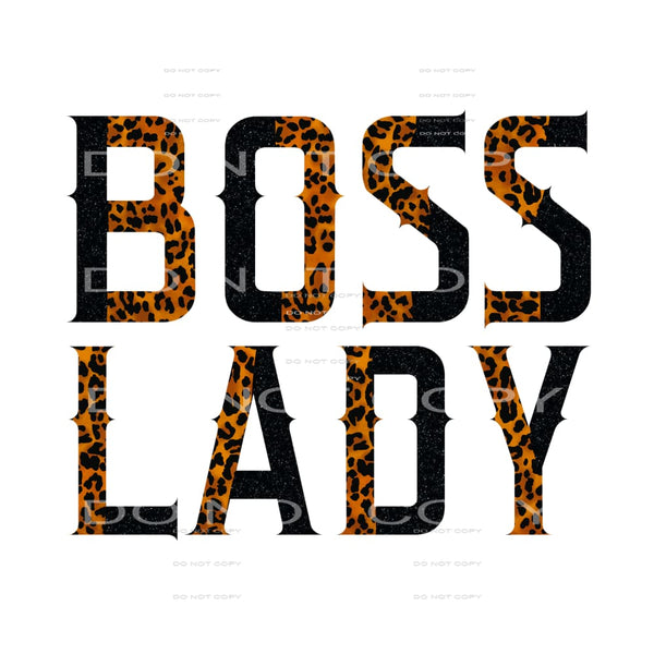 Boss lady leopard # 634 Sublimation transfers - Heat
