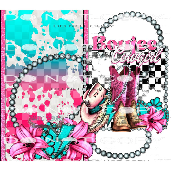 Boujee Cowgirl #9198 Sublimation transfers - Heat Transfer