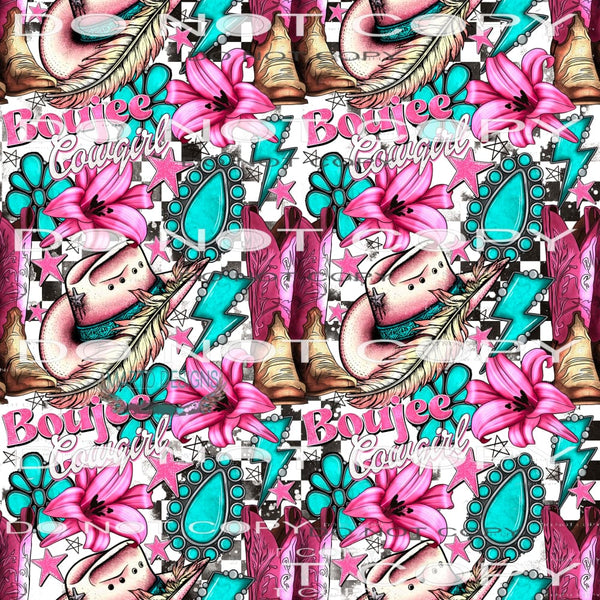 Boujee Cowgirl #9200 Sublimation transfers - Heat Transfer