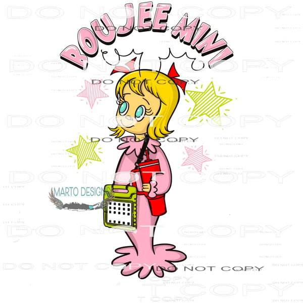 Boujee Mini #7716 Sublimation transfer - Heat Transfer