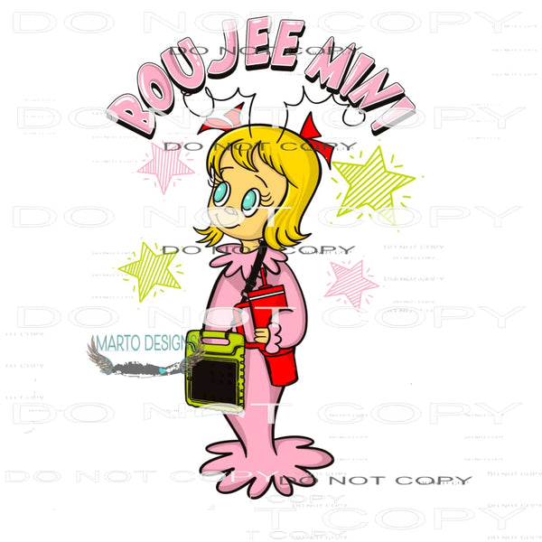 Boujee Mini #7724 Sublimation transfer - Heat Transfer