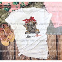 Boxer mom Sublimation transfers Heat Transfer