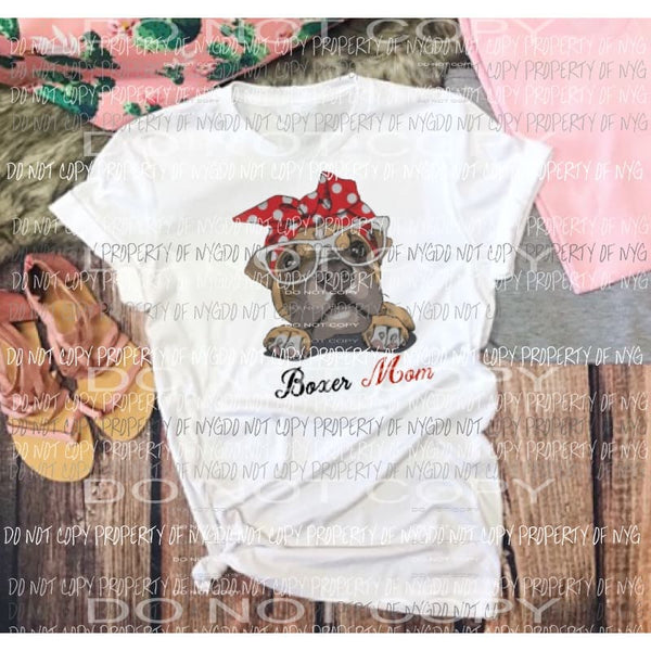 Boxer mom Sublimation transfers Heat Transfer