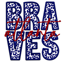 Braves Atlanta #7851 Sublimation transfers - Heat Transfer