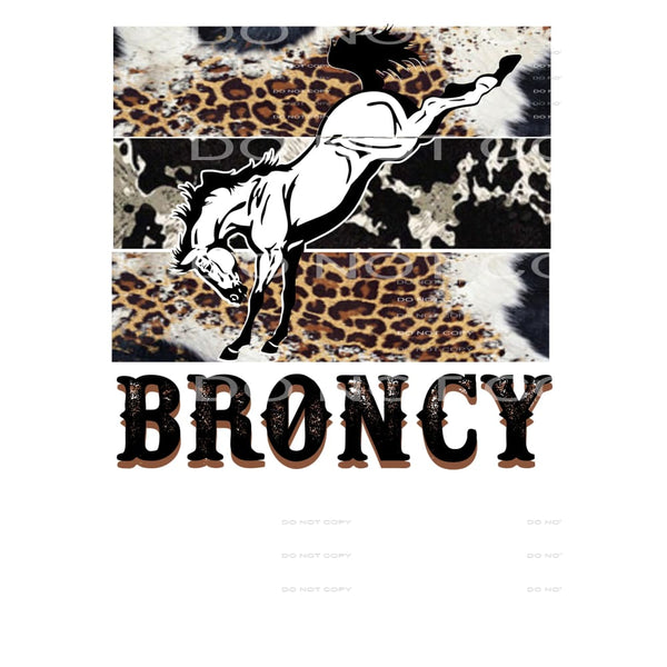 broncy # 88970 Sublimation transfers - Heat Transfer Graphic