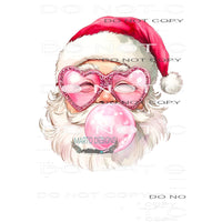 bubble gum santa # 2525 Sublimation transfers - Heat