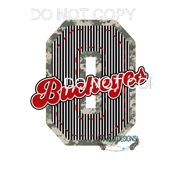 buckeyes # 4420 Sublimation transfers Heat Transfer Graphic