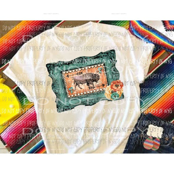 Buffalo leopard frame Sublimation transfers Heat Transfer