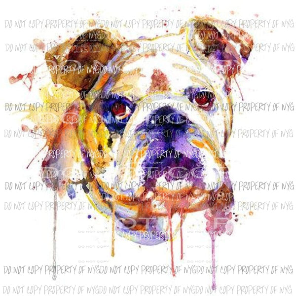 Bull dog 1 sublimation transfer Heat Transfer